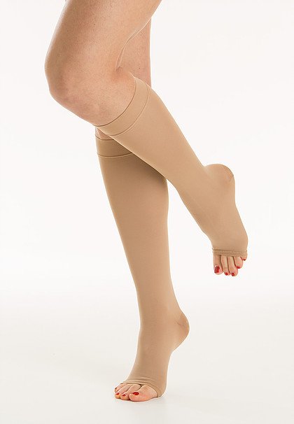 Θεραπευτικές κάλτσες κάτω γόνατος διαβαθμισμένης συμπίεσης Class Ι RELAXSAN Soft (ανοιχτά δάχτυλα)-0