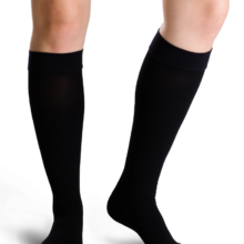 Θεραπευτική κάλτσα κάτω γόνατος Varisan Top Class I (ανοιχτά δάχτυλα) μαύρο normal