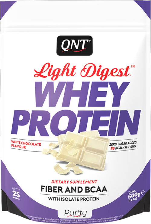 Qnt Light Digest Whey Protein Λευκή Σοκολάτα - 500gr