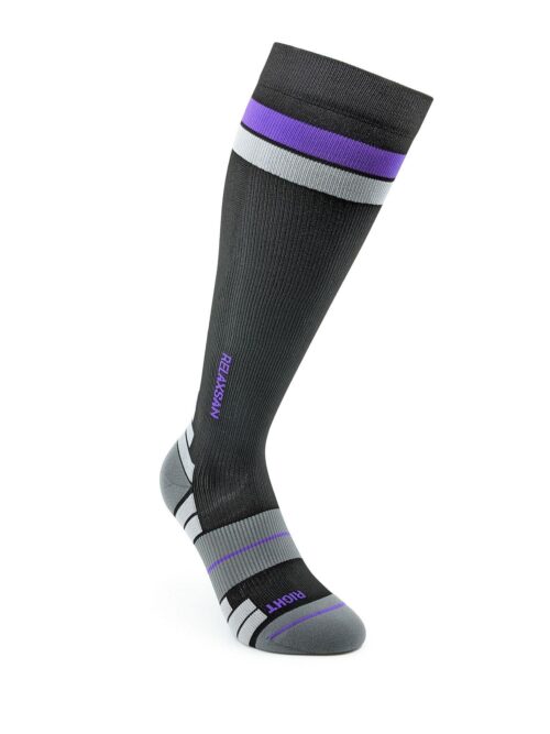 Αθλητικές Κάλτσες Συμπίεσης Relaxsan Sport με Ίνα Dryarn Black Purple