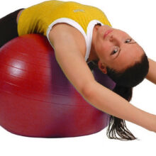 Μπάλα Γυμναστικής 55 cm Κόκκινη Mambo AB Gym Ball